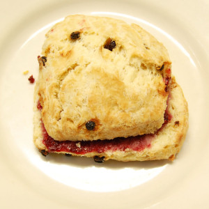 scone with jam